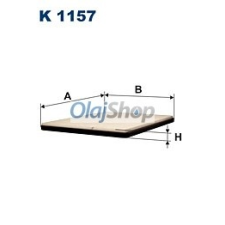 Filtron Utastérszűrő (K 1157) pollenszűrő