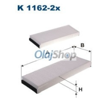 Filtron Utastérszűrő (K 1162-2X) pollenszűrő