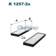 Filtron Utastérszűrő (K 1257-2X) pollenszűrő