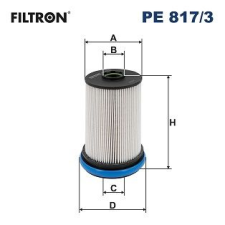 Filtron Üzemanyagszűrő FILTRON PE 817/3 üzemanyagszűrő