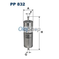 Filtron Üzemanyagszűrő (PP 832) üzemanyagszűrő