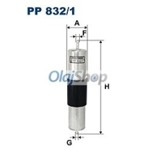 Filtron Üzemanyagszűrő (PP 832/1) üzemanyagszűrő