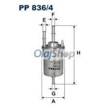 Filtron Üzemanyagszűrő (PP 836/4) üzemanyagszűrő