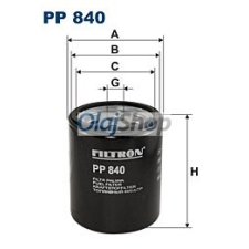 Filtron Üzemanyagszűrő (PP 840) üzemanyagszűrő