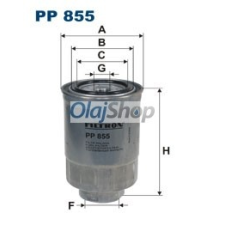 Filtron Üzemanyagszűrő (PP 855) üzemanyagszűrő