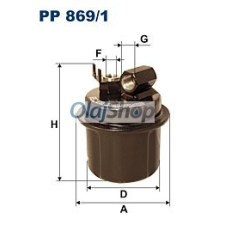 Filtron Üzemanyagszűrő (PP 869/1) üzemanyagszűrő