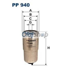 Filtron Üzemanyagszűrő (PP 940) üzemanyagszűrő