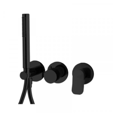  FIMA Carlo Frattini zuhanycsaptelep, Flo, zuhanyszettel, matt fekete csaptelep