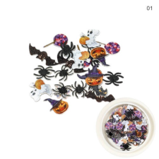  Fimo gumidísz Halloween 01 körömdíszítő