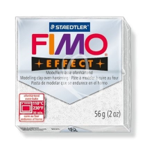 FIMO Gyurma, 56 g, égethető, FIMO "Effect", csillámos fehér süthető gyurma