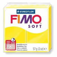 FIMO Gyurma, 57 g, égethető, FIMO Soft, citromsárga (FM802010) süthető gyurma