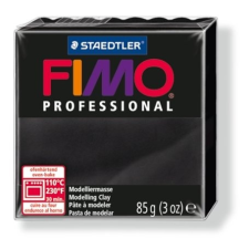 FIMO Gyurma, 85 g, égethető,  "Professional", fekete süthető gyurma