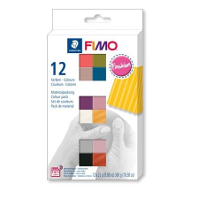 FIMO Gyurma, készlet, 12x25 g, égethető, "Soft Fashion", 12 különböző szín gyurma