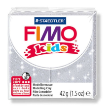 FIMO Kids süthető gyurma, 42 g - glitter ezüst (8030-812) modellmassza