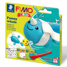 FIMO Kids süthető gyurma készlet, 2x42 g - Funny whale, vicces bálna süthető gyurma