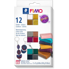 FIMO Mod.masse Effect Sparkle 12er-Set Glitter retail (8013 C12-4) kreatív és készségfejlesztő