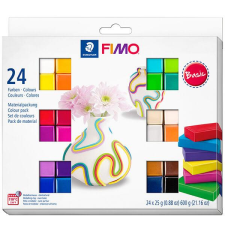 FIMO Soft Colour Pack süthető gyurma készlet, 24x25 g - Basic Colours modellmassza