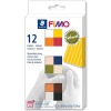 FIMO Soft Colour Pack süthető gyurma készlet, 25g - 12 szín, NATURAL COLOURS