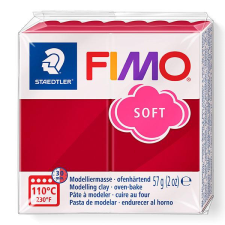 FIMO Soft süthető gyurma, 57 g - meggypiros (8020-26) modellmassza