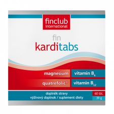 Finclub Karditabs tabletta Magnézium + Folsav + B6 + B12 vitamin vitamin és táplálékkiegészítő