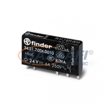 Finder 34.51.7.005.0000 Ultravékony printrelé,1 váltóérintkező,6A villanyszerelés
