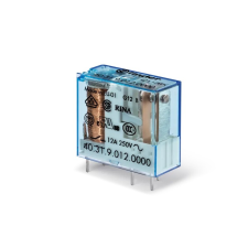  Finder 40.31.9.014.2000 miniatűr print/dugaszolható relé 1 váltóérintkező (CO) AgCdO, 14V DC vezerlőfeszültség, 10A folytonos áram, 3,5mm lábkiosztás - alapkivitel villanyszerelés
