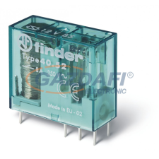 Finder 40.52.6.012.0000 Bistabil printrelé, 2 váltóérintkező, 8A villanyszerelés