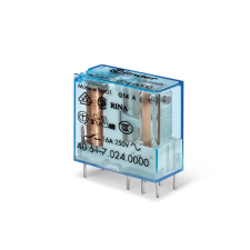 Finder 40.61.9.005.4000 Miniatűr printrelé, 1 váltóérintkező,16A villanyszerelés