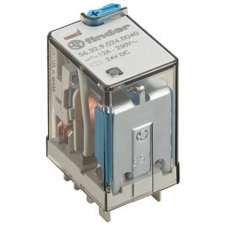 Finder 563290240070 Miniatűr  telj.relé, 2 váltóé, 12A villanyszerelés