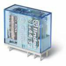 Finder Miniatűr printrelé, 2 váltóérintkező, 6A, 24 V villanyszerelés