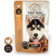 Fine Dog tasakos eledel puppy, csirke mártással 22 × 100 g kutyaeledel