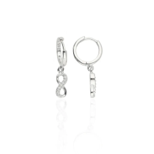 Fine Silver AG122028 - Ezüst bepattintós női fülbevaló pár fülbevaló