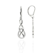 Fine Silver AG122033 - Ezüst lógós női fülbevaló fülbevaló