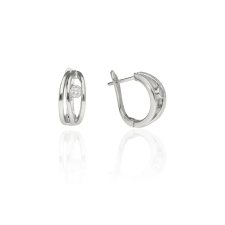 Fine Silver AG122605 - Ezüst francia záras női fülbevaló pár fülbevaló