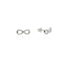 Fine Silver AG122981 - Ezüst beszúrós infinity fülbevaló