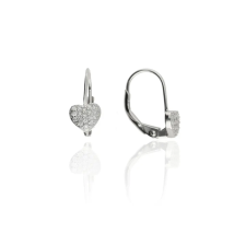 Fine Silver AG123576 - Ezüst hagyományos záras beakasztós női fülbevaló pár fülbevaló