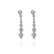 Fine Silver AG123758 - Ezüst beszúrós fülbevaló stekker zárral fülbevaló