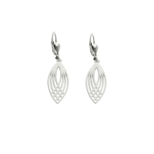 Fine Silver AG125039 - Ezüst hagyományos záras beakasztós női fülbevaló pár fülbevaló