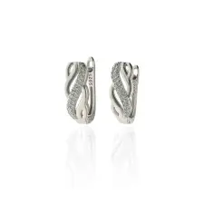 Fine Silver AG125199 - Ezüst francia záras női fülbevaló pár fülbevaló