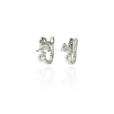 Fine Silver AG125200 - Ezüst francia záras női fülbevaló pár fülbevaló