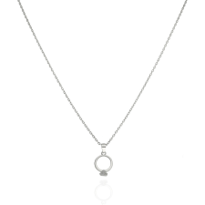 Fine Silver - Ezüst nyaklánc medállal Hossz: 42 - 45 cm nyaklánc