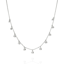 Fine Silver - Ezüst nyaklánc medállal Hossz: 42 - 45 cm nyaklánc