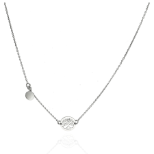 Fine Silver - Ezüst nyaklánc medállal Hossz: 42 - 45 cm nyaklánc