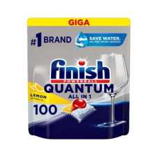 Finish - MOSOGATÓGÉP TABLETTA - All in One Quantum Lemon 100db/csomag tisztító- és takarítószer, higiénia