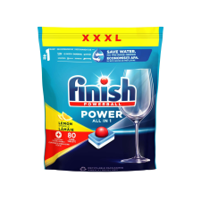 Finish Power All in 1 mosogatógép-tabletta citrom 80 db tisztító- és takarítószer, higiénia