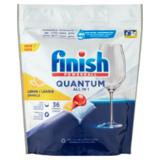 Finish Quantum All in 1 Citrom mosogatógép kapszula 36 db tisztító- és takarítószer, higiénia