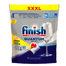 Finish Quantum All in 1 Lemon Mosogatógép kapszula 60db tisztító- és takarítószer, higiénia
