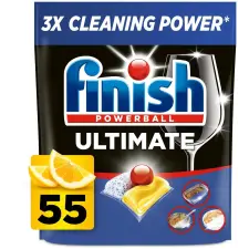 Finish Ultimate All in 1 Lemon 55 darab tisztító- és takarítószer, higiénia