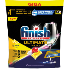 Finish Ultimate All in 1 Lemon Mosogatógép kapszula 100db tisztító- és takarítószer, higiénia