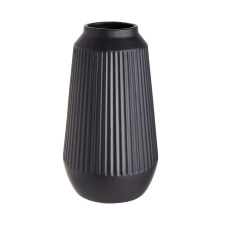 FINJA kerámia váza, fekete 31,5cm dekoráció